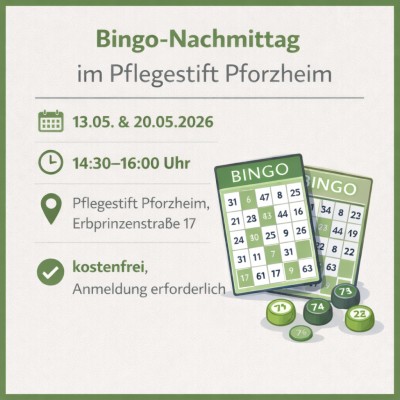 Bingo-Nachmittage im Pflegestift Pforzheim