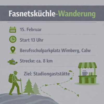 Calw-Wimberg: Fasnetsküchle-Wanderung führt durch den Wimberger Wald