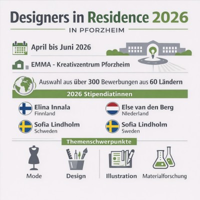 Designers in Residence 2026: Drei Stipendiatinnen für Pforzheim ausgewählt
