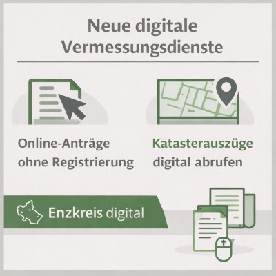 Enzkreis startet digitale Vermessungsdienste ohne Registrierung