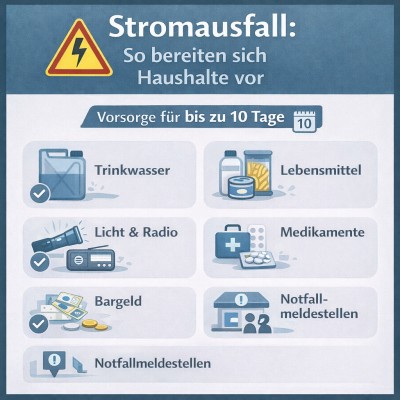 Feuerwehr Pforzheim ruft zur Vorsorge bei längerem Stromausfall auf