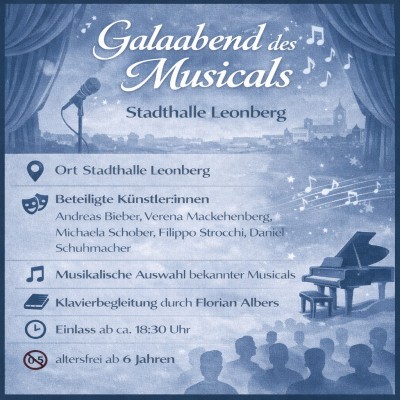 Galaabend mit Musical-Hits in der Stadthalle Leonberg