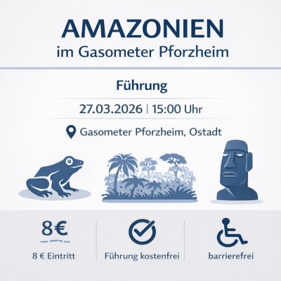 Gasometer Pforzheim zeigt Panorama „AMAZONIEN“ mit Führung