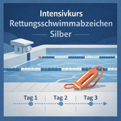 Intensivkurs Rettungsschwimmabzeichen Silber im Sportzentrum Leonberg