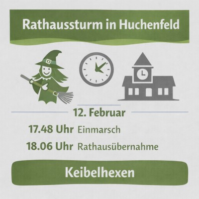 Keibelhexen stürmen Rathaus in Huchenfeld
