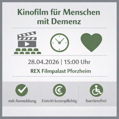 Kinovorstellung für Menschen mit Demenz im REX Filmpalast