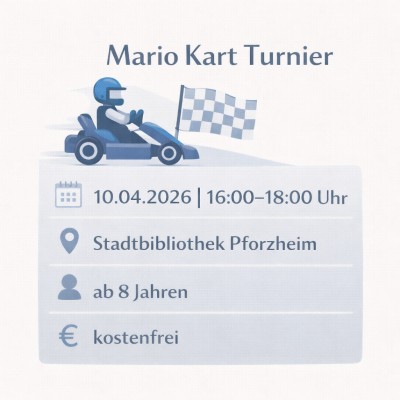 Mario Kart Turnier Informationsgrafik