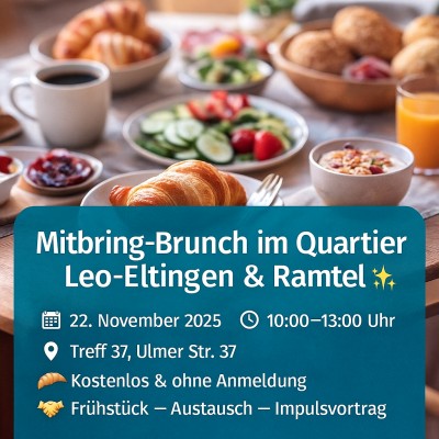 Mitbring-Brunch stärkt Nachbarschaft im Quartier Leo-Eltingen & -Ramtel