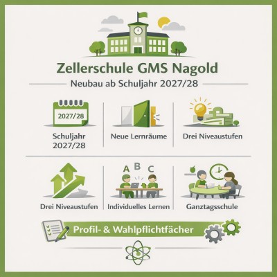 Nagold: Zellerschule GMS bezieht Neubau zum Schuljahr 2027/28