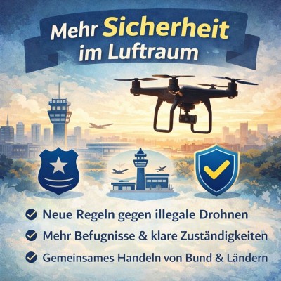 Bundesrat stärkt Luftsicherheit: Schärfere Regeln gegen Drohnen