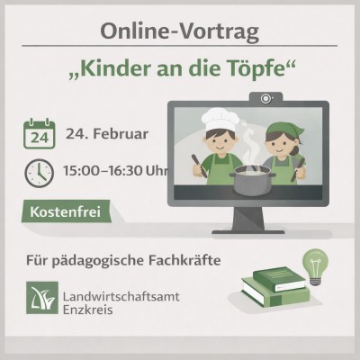 Online-Vortrag „Kinder an die Töpfe“ am 24. Februar
