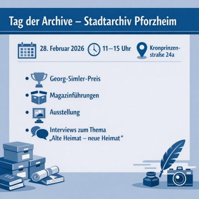 Tag der Archive 2026: Stadtarchiv Pforzheim öffnet seine Türen