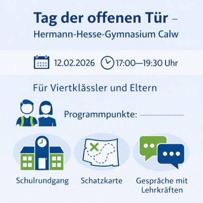 Tag der offenen Tür am Hermann-Hesse-Gymnasium Calw