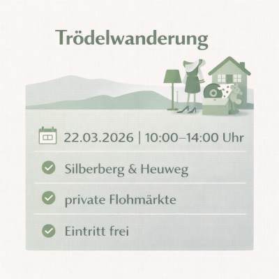 Trödelwanderung in Silberberg und Heuweg am 22. März