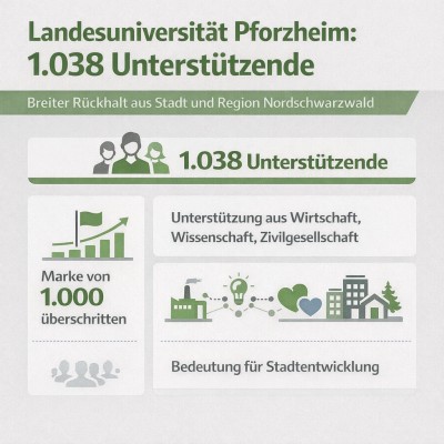 Über 1.000 Unterstützende für Landesuniversität in Pforzheim