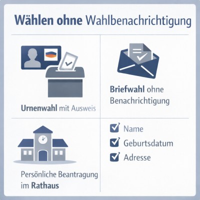 Wählen ohne Wahlbenachrichtigung weiterhin möglich
