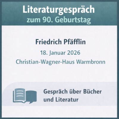 Warmbronn: Literaturgespräch zum 90. Geburtstag von Friedrich Pfäfflin