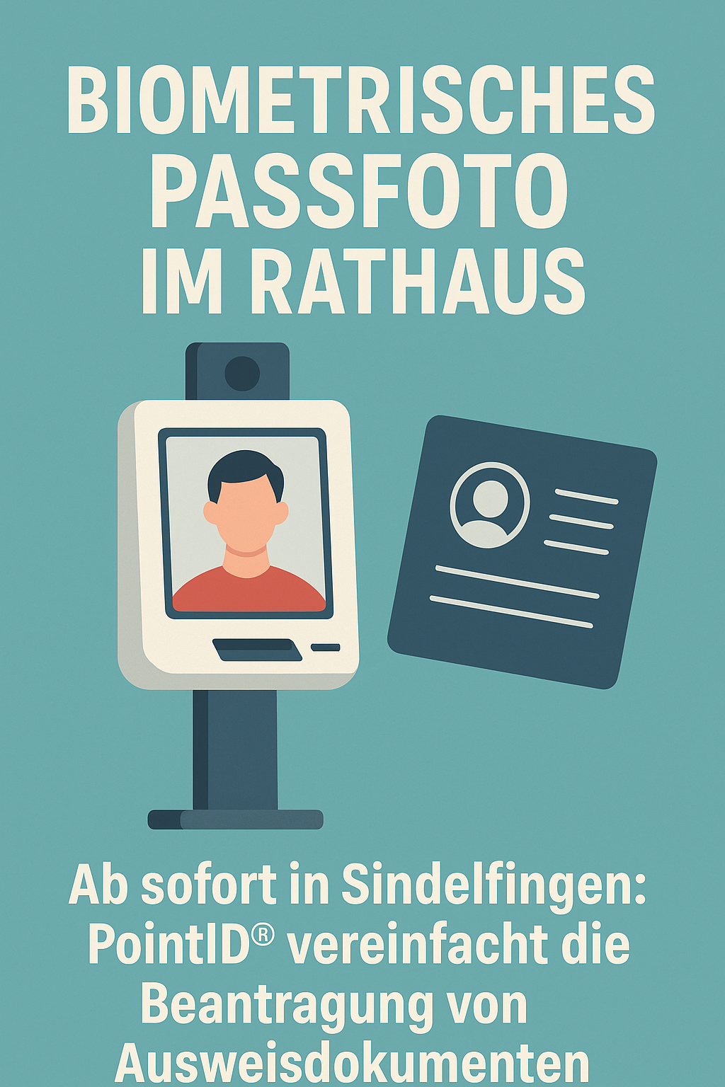 Neu in Sindelfingen: Biometrisches Passfoto direkt im Rathaus!