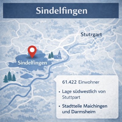 Sindelfingen: Große Kreisstadt im Landkreis Böblingen