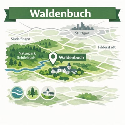 Waldenbuch: Kleinstadt im Landkreis Böblingen